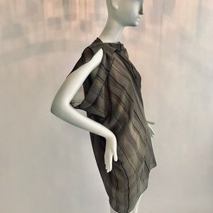 ROLAND  MOURET SILK CHIFFON TUNIC NWOT